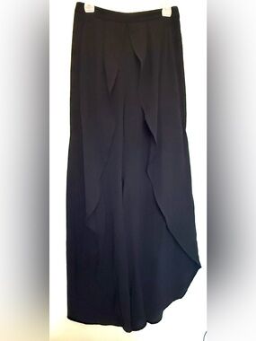Fashion Nova Black Draped Pants